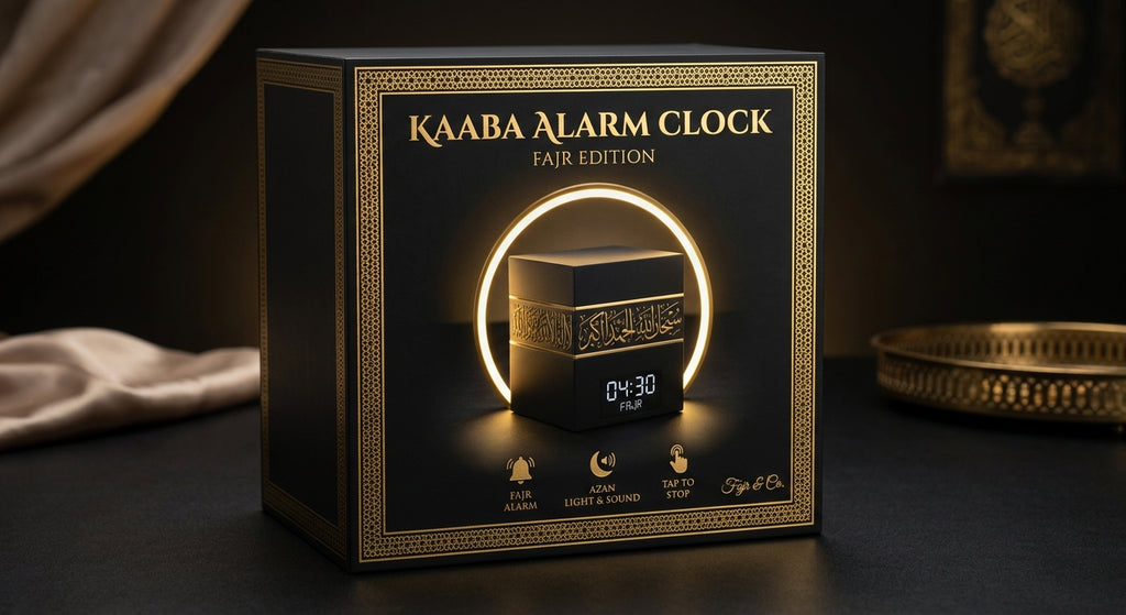 Le Réveil Fajr™ — Horloge Lumineuse Inspirée de la Kaaba